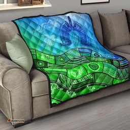 aboriginal torres strait islands premium quilt towards the light