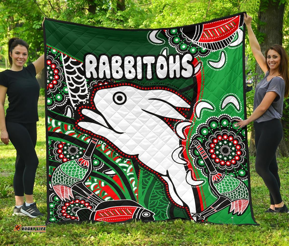 rabbitohs premium quilt indigenous survival world