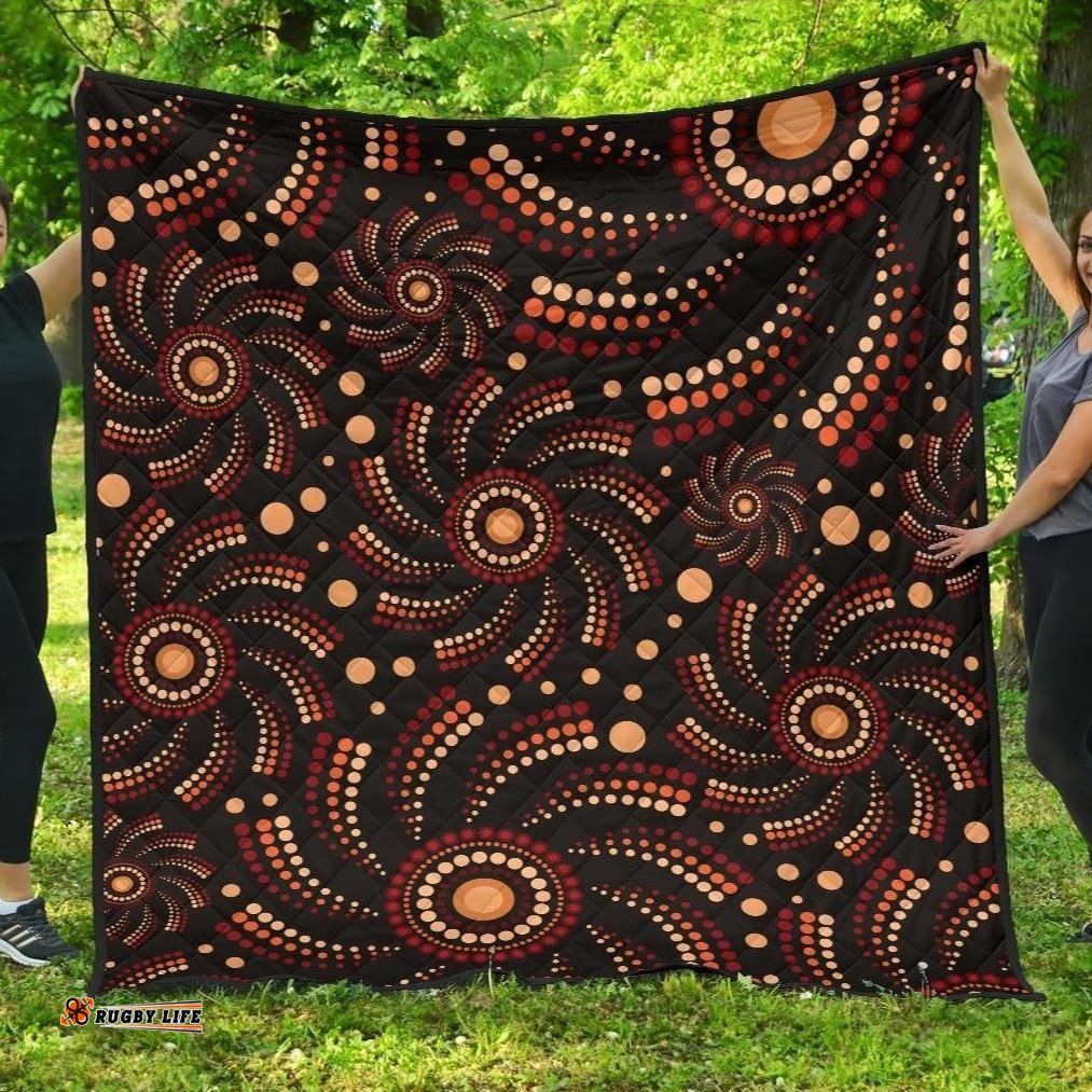 aboriginal premium quilt aboriginal circle dot painting patterns