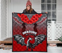 dragons premium quilt st george anzac day