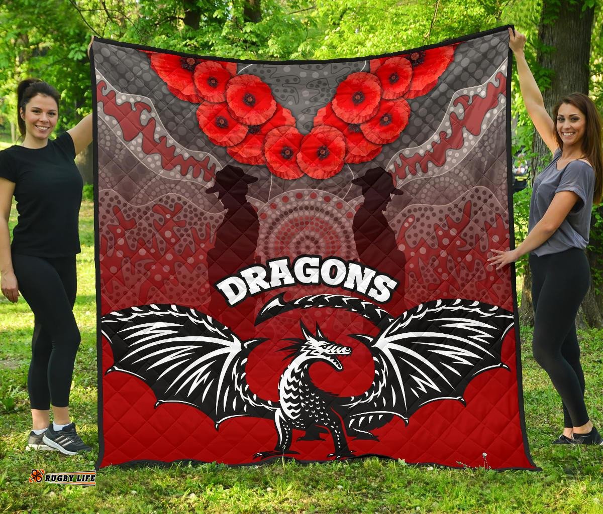 dragons premium quilt st george anzac day