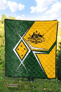 premium quilt aussie flag green