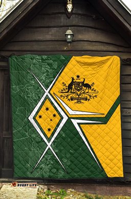 premium quilt aussie flag green
