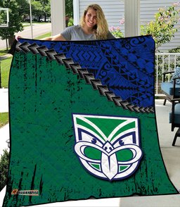 new zealand warriors premium quilt grunge polynesian tattoo nrl
