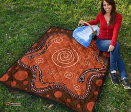 aboriginal premium quilt australia snake aboriginal