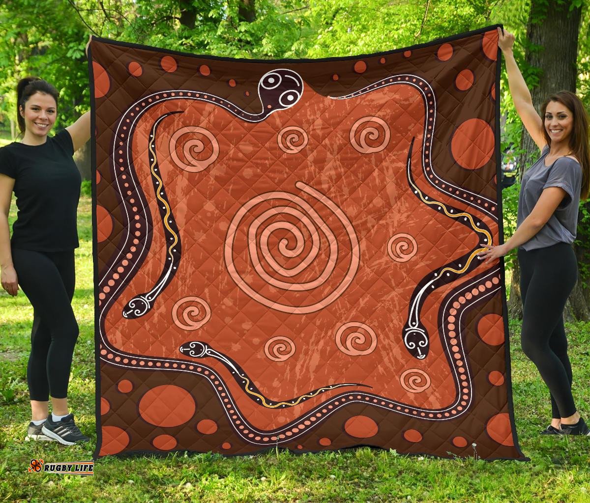 aboriginal premium quilt australia snake aboriginal