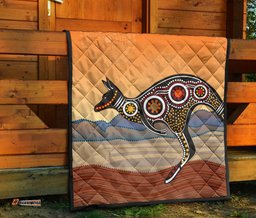 premium quilts kangaroo quilts aboriginal dot painting