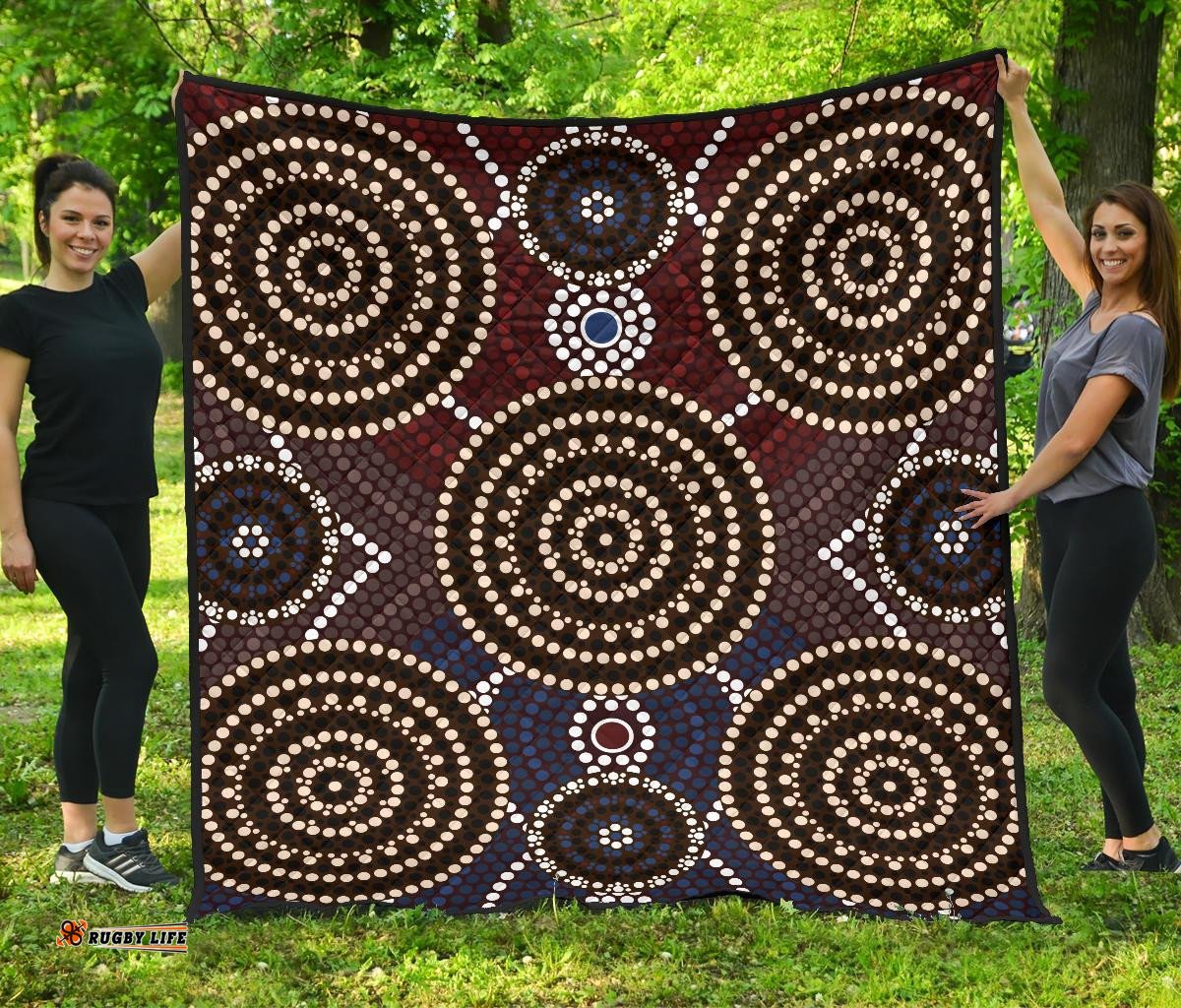 premium quilts aboriginal dot painting quilts ver8