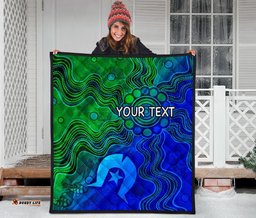 custom aboriginal premium quilt torres strait islands flag