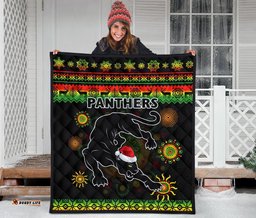 penrith panthers christmas premium quilt indigenous