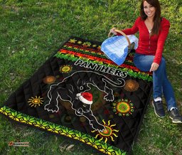 penrith panthers christmas premium quilt indigenous