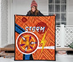 melbourne storm premium quilt simple indigenous orange