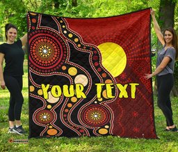 custom premium quilt australia aboriginal lives matter flag