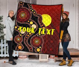 custom premium quilt australia aboriginal lives matter flag