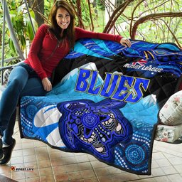 blues rugby quilt blues rugby league turtle and mountain aboriginal culture quilt