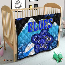 blues rugby quilt blues rugby league turtle and mountain aboriginal culture quilt