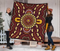 aboriginal premium quilt indigenous circle footprint