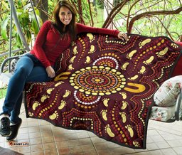 aboriginal premium quilt indigenous circle footprint