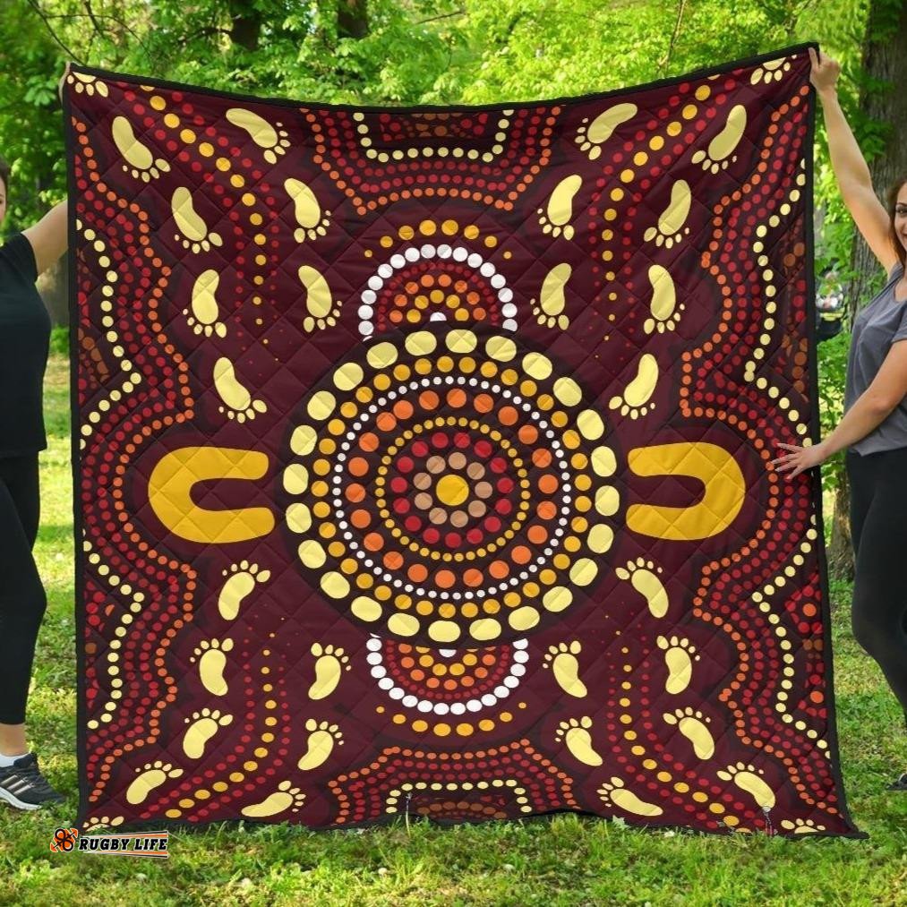aboriginal premium quilt indigenous circle footprint