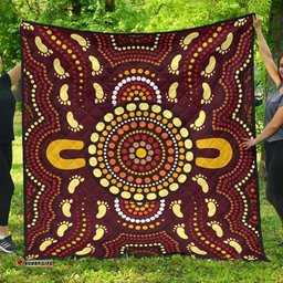 aboriginal premium quilt indigenous circle footprint