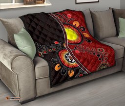 aboriginal premium quilt australia flag dot painting art