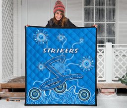 adelaide strikers premium quilt indigenous blue energy