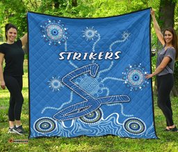 adelaide strikers premium quilt indigenous blue energy