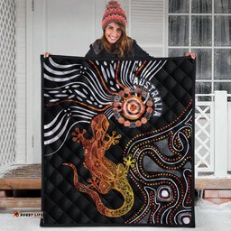 aboriginal premium quilt lizard sunshine
