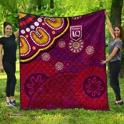 queensland maroons aboriginal premium quilt indigenous vibes