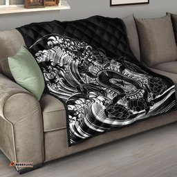 aboriginal premium quilt torres strait islands in wave black