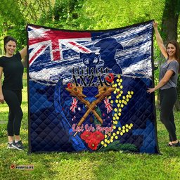 australia and new zealand anzac day quilt lest we forget silver fern with golden wattle