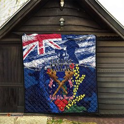 australia and new zealand anzac day quilt lest we forget silver fern with golden wattle
