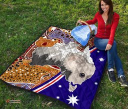 aboriginal premium quilt indigenous koala
