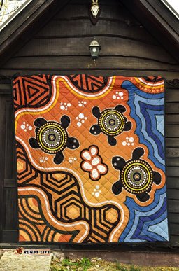 aboriginal premium quilt indigenous art patterns ver04