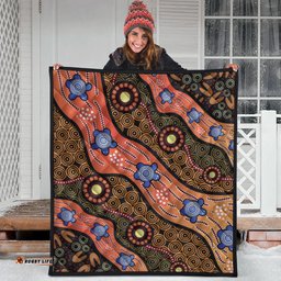 quilts aboriginal dot unique style turtle