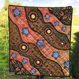 quilts aboriginal dot unique style turtle