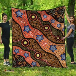 quilts aboriginal dot unique style turtle