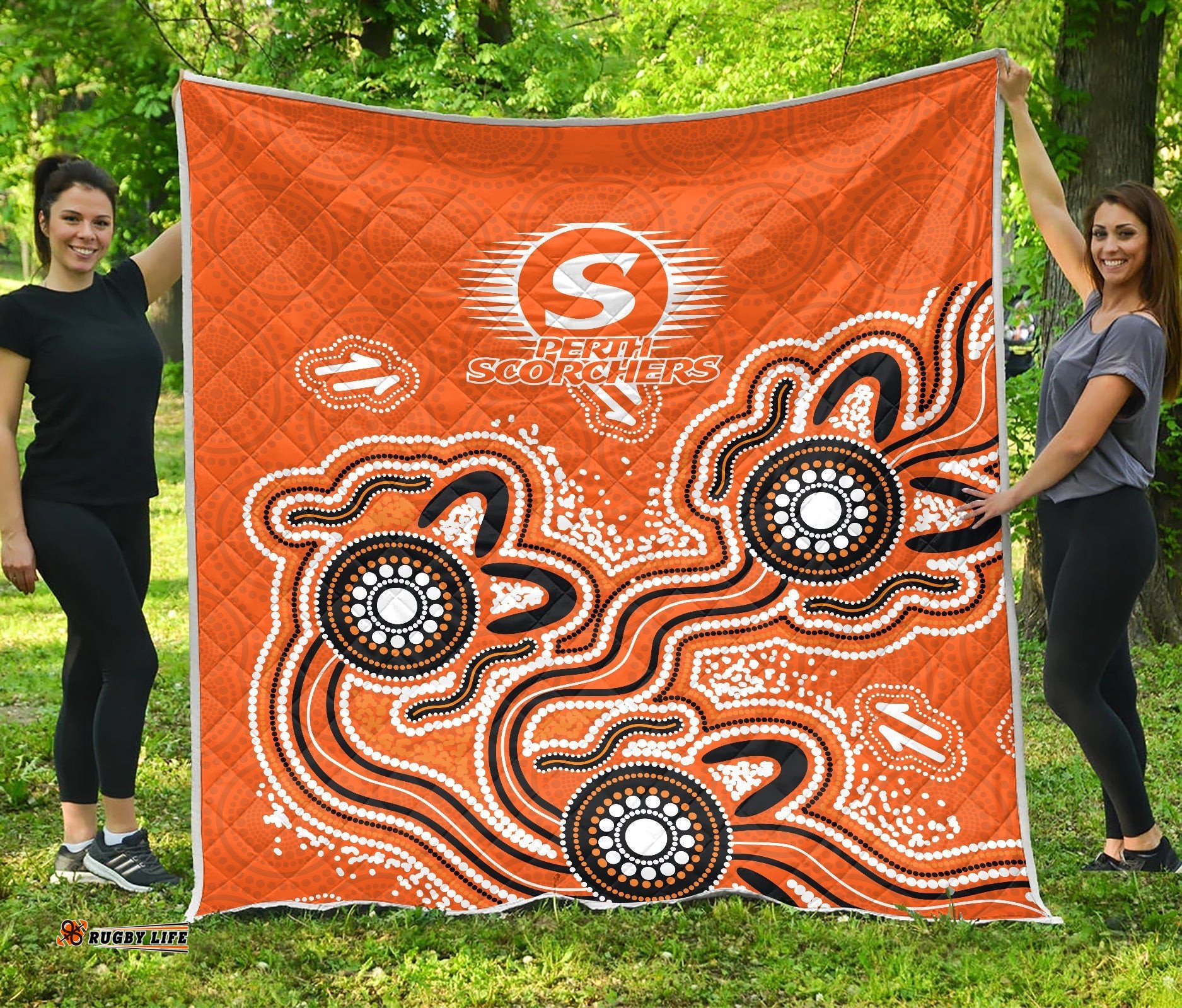 perth scorchers quilt aboriginal art