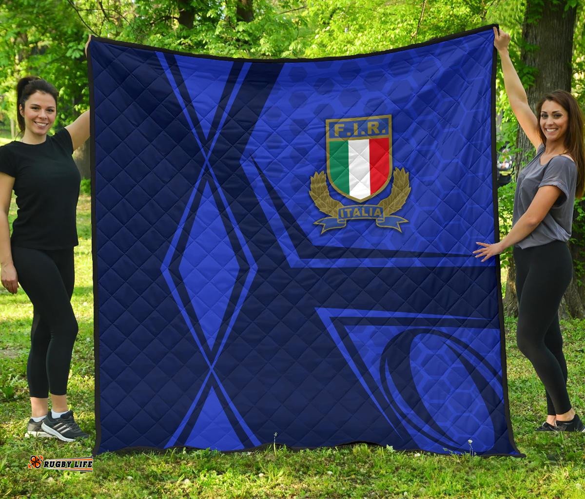 italy rugby premium quilt gli azzurri vibes