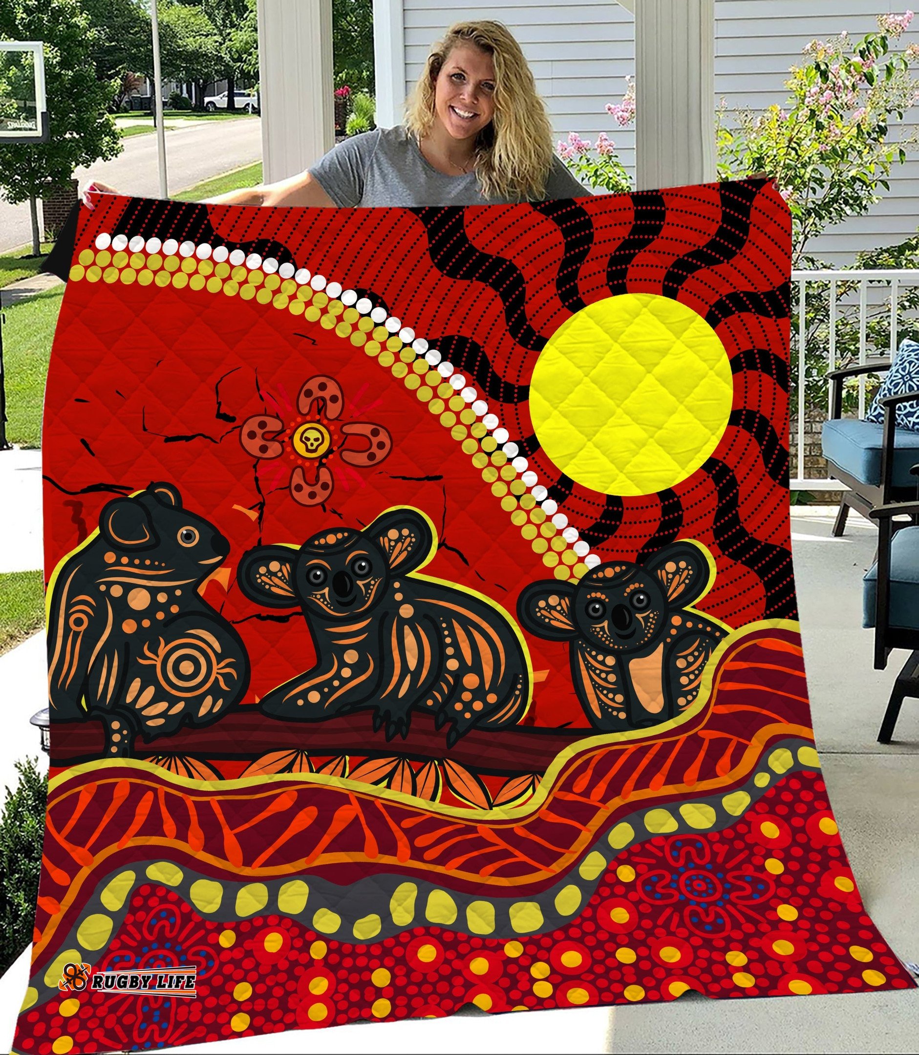 aboriginal koala painting quilt