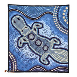 Australia Aboriginal Quilt - Platypus Aboriginal Dot Painting
 Quilt