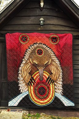aboriginal premium quilt australian echidna