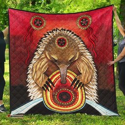 aboriginal premium quilt australian echidna
