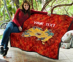 custom aboriginal premium quilt australia map hand patterns spider web