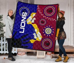 naidoc brisbane lions premium quilt indigenous style