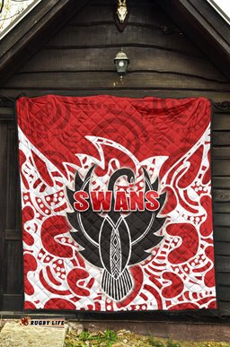 sydney premium quilt simple indigenous swans