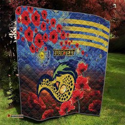 personalised eels rugby anzac quilt starry night and field of poppies