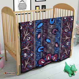 Australia Aboriginal Inspired Quilt - Aboriginal Inspired Dot Art Painting VER4