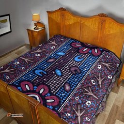 Australia Aboriginal Inspired Quilt - Aboriginal Inspired Dot Art Painting VER4