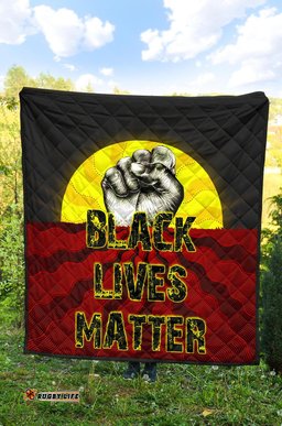 premium quilt aboriginal black lives matter sun dot painting